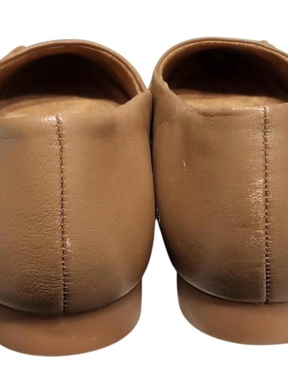 Bella Vita Pointed Toe Knot-Trim Flats in Taupe